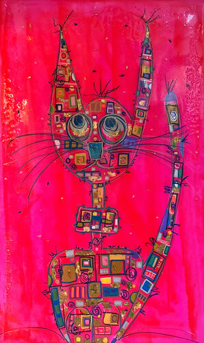 Street Cat No. 1 van ANKE NEUFING, Schilderij te koop op Singulart
