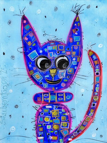 Street Cat No. 3 van ANKE NEUFING, Schilderij te koop op Singulart