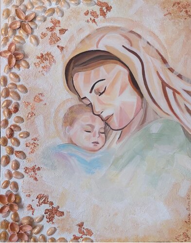 Madonna col bambino 3 de Laura Marra, Pintura a la venta en Singulart