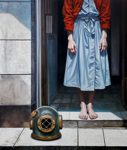 THE WAIT van Heyder Reyes, Schilderij te koop op Singulart