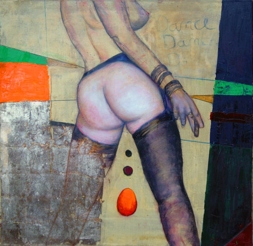 DANCE_reden ist Silber! van Falk Richwien, Schilderij te koop op Singulart