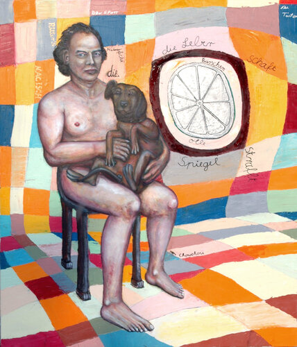 Jagd - Bursche_SCHAFT di Falk Richwien, Pittura in vendita su Singulart