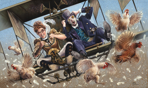 Chicken Dinner de Ken Dewar, Pintura a la venta en Singulart