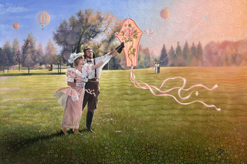 HOLD ON TIGHT von Ken Dewar, Malerei kaufen auf Singulart