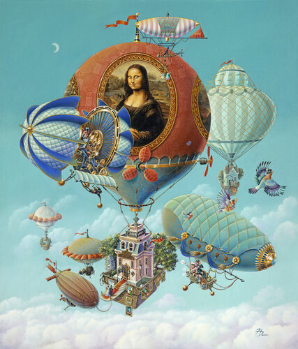 MONA'S GALLERY von Ken Dewar, Malerei kaufen auf Singulart