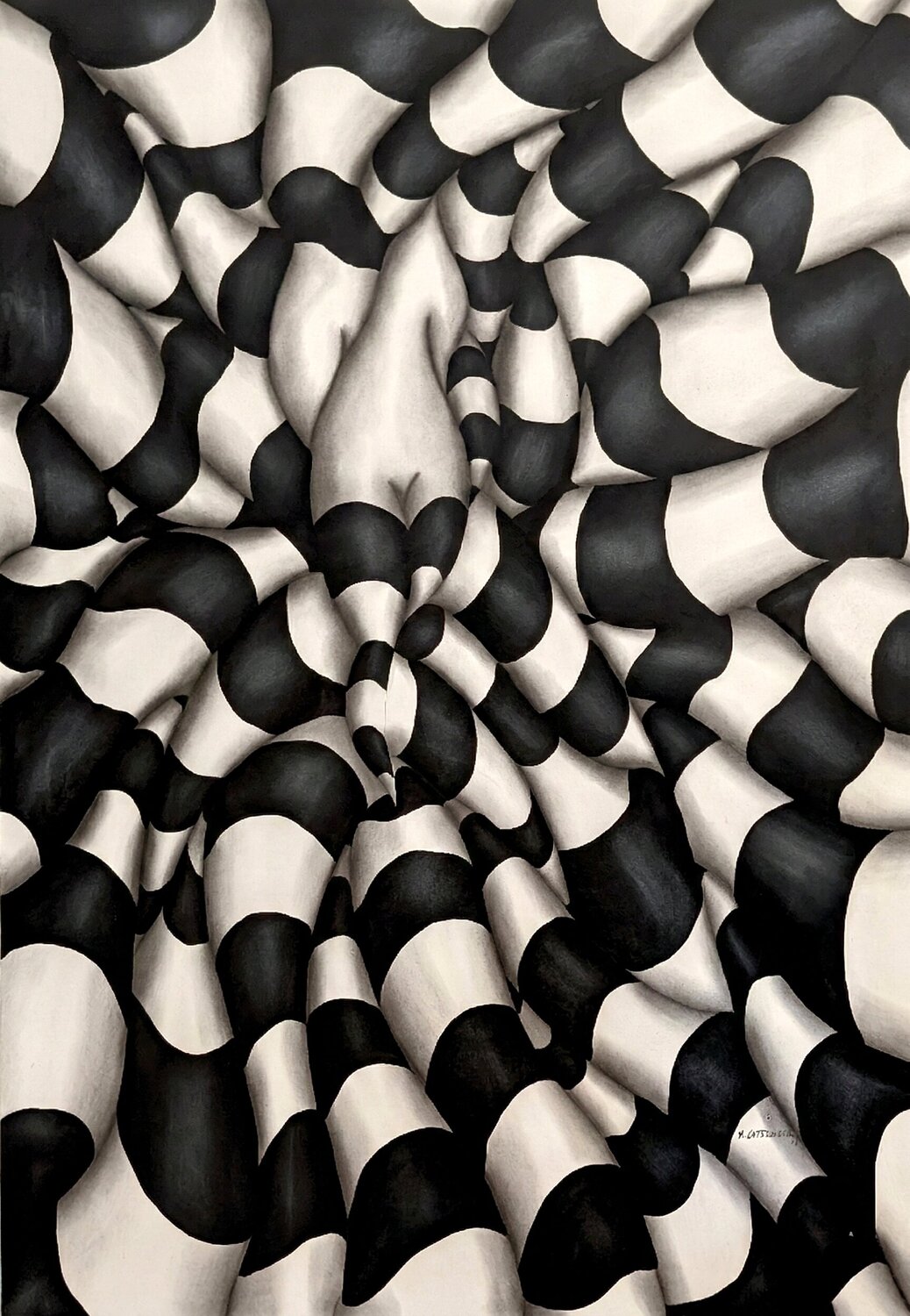 The Embrace of Chaos Massimo Castronuovo Originalgemälde zu verkaufen