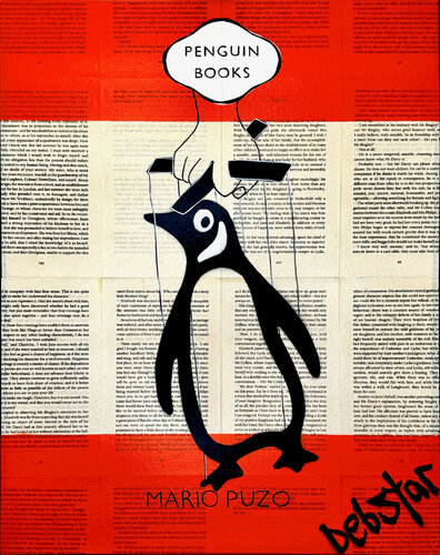 Penguin Book The Godfather 2 40.5cm x 51cm van DEBORAH LANG, Schilderij te koop op Singulart