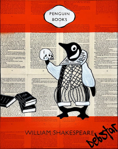 Penguin Book Shakespeare’s Sonnets 40.5cm x 51cm de DEBORAH LANG, Pintura a la venta en Singulart
