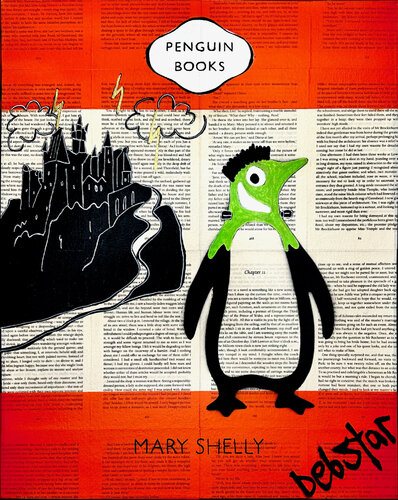 Penguin Books Frankenstein 40.5cm x 51cm by DEBORAH LANG, Painting for Sale on Singulart