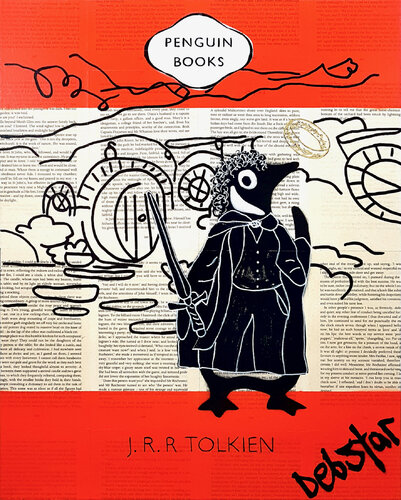Penguin Books Lord of the Rings 40.5cm x 51cm di DEBORAH LANG, Pittura in vendita su Singulart