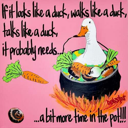 Duck Test 61cm x 61cm von DEBORAH LANG, Malerei kaufen auf Singulart