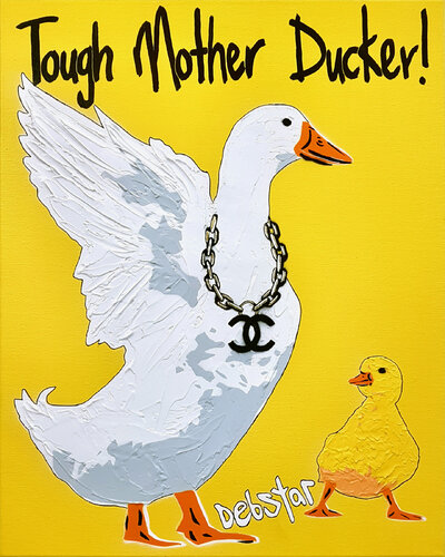 Tough Mother Ducker 40.5cm x 51cm von DEBORAH LANG, Malerei kaufen auf Singulart