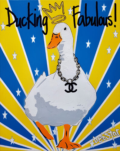 Ducking Fabulous 2 40.5cm x 51cm von DEBORAH LANG, Malerei kaufen auf Singulart