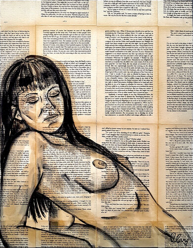 Centrefold 5 40.5cm x 51cm de DEBORAH LANG, Pintura a la venta en Singulart