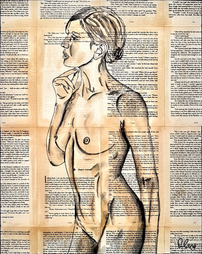 Centrefold 4 40.5cm x 51cm de DEBORAH LANG, Pintura a la venta en Singulart