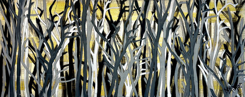 99 Nights In The Forest 152cm x 61cm von DEBORAH LANG, Malerei kaufen auf Singulart