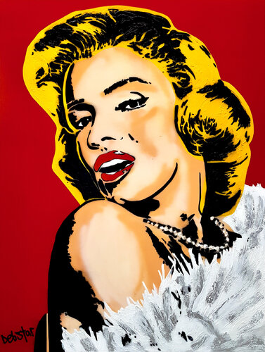 Marilyn Monroe 91cm x 122cm by DEBORAH LANG, Painting for Sale on Singulart