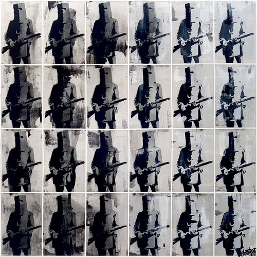 Ned’s Army 122cm x 122cm di DEBORAH LANG, Pittura in vendita su Singulart