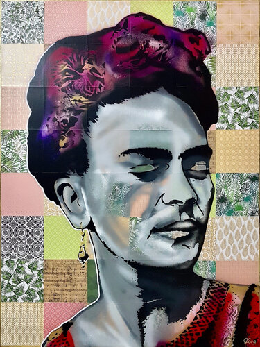 Hermosa Frida 91cm x 122cm von DEBORAH LANG, Malerei kaufen auf Singulart