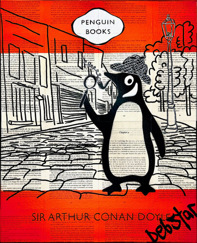 Penguin Book The Adventures of Sherlock Holmes 2 40.5cm x 51cm van DEBORAH LANG, Schilderij te koop op Singulart