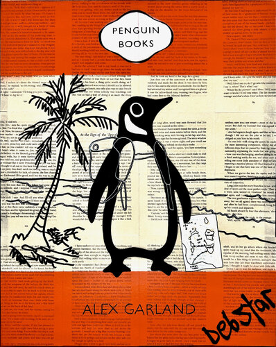 Penguin Book The Beach 2 40.5cm x 51cm van DEBORAH LANG, Schilderij te koop op Singulart