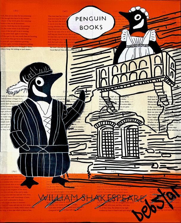 Penguin Book Romeo and Juliet 40.5cm x 51cm DEBORAH LANG