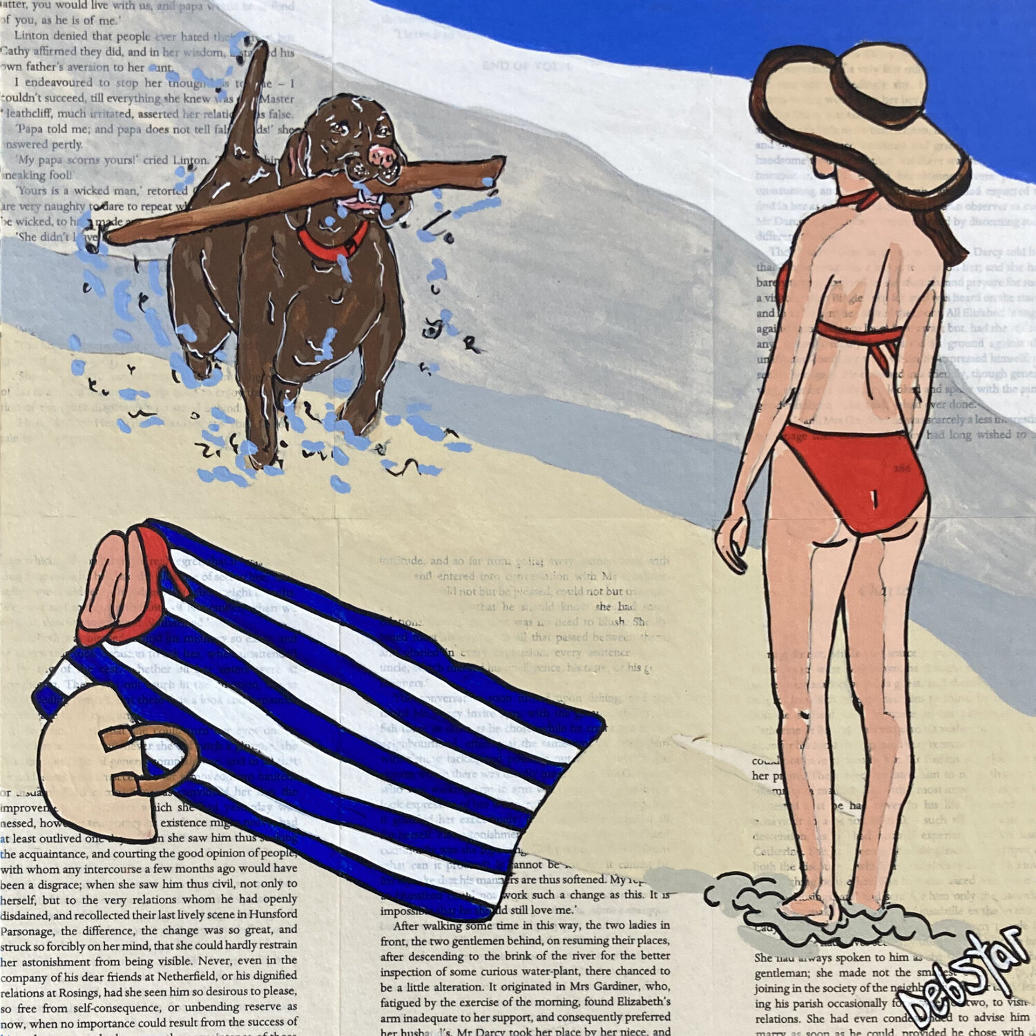 Dog Days - Fetch It 30cm x 30cm DEBORAH LANG