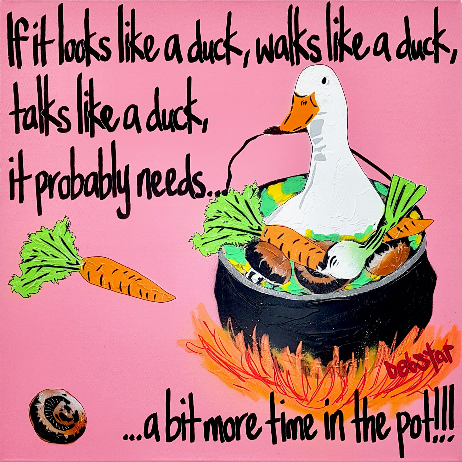 Duck Test 61cm x 61cm DEBORAH LANG