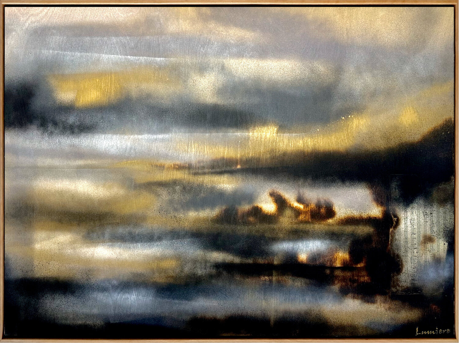 The Silent Drift by Lumière 104.5cm x 79cm DEBORAH LANG Dipinto originale in vendita