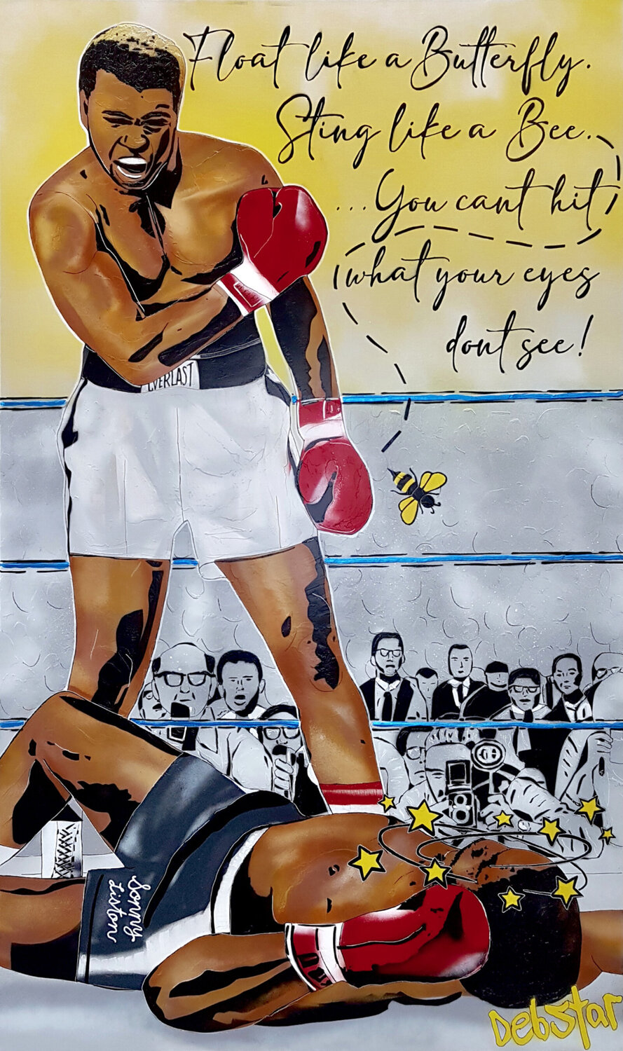 Muhammad Ali Float Like a Butterfly 91cm x 152cm DEBORAH LANG
