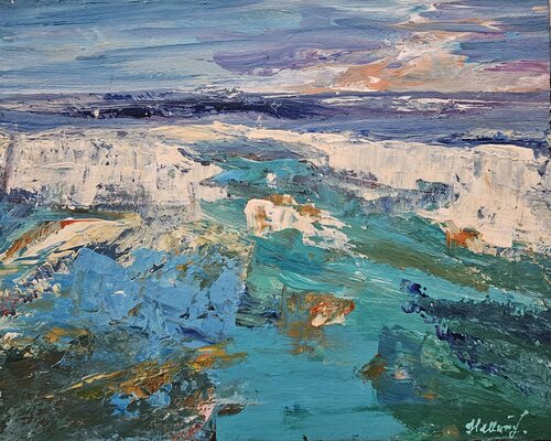 Turquoise State of Mind di Tatiana Hellum, Pittura in vendita su Singulart
