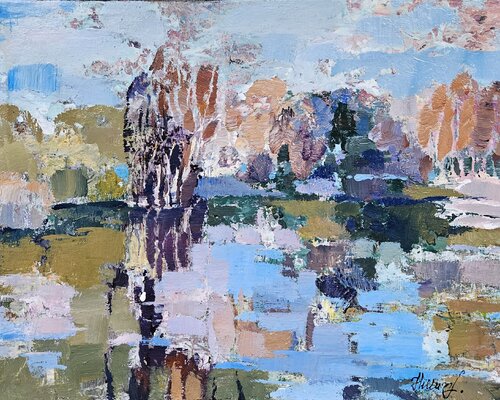 When the Sky Breathed Autumn de Tatiana Hellum, Pintura a la venta en Singulart