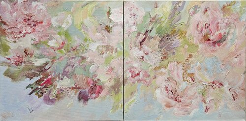 Spring Unfolding Diptych de Tatiana Hellum, Pintura a la venta en Singulart