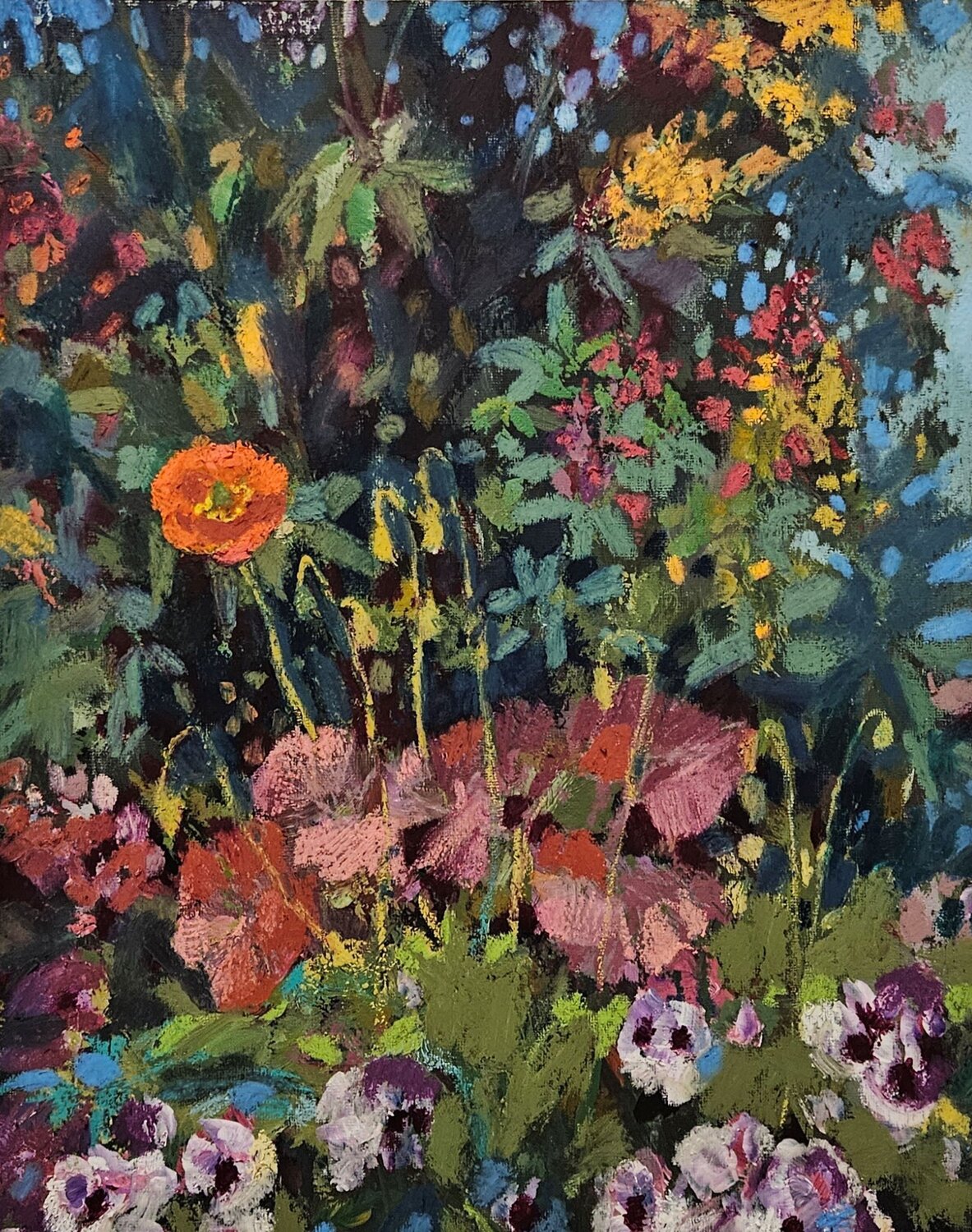 Hidden Poppy Tatiana Hellum Original painting for sale