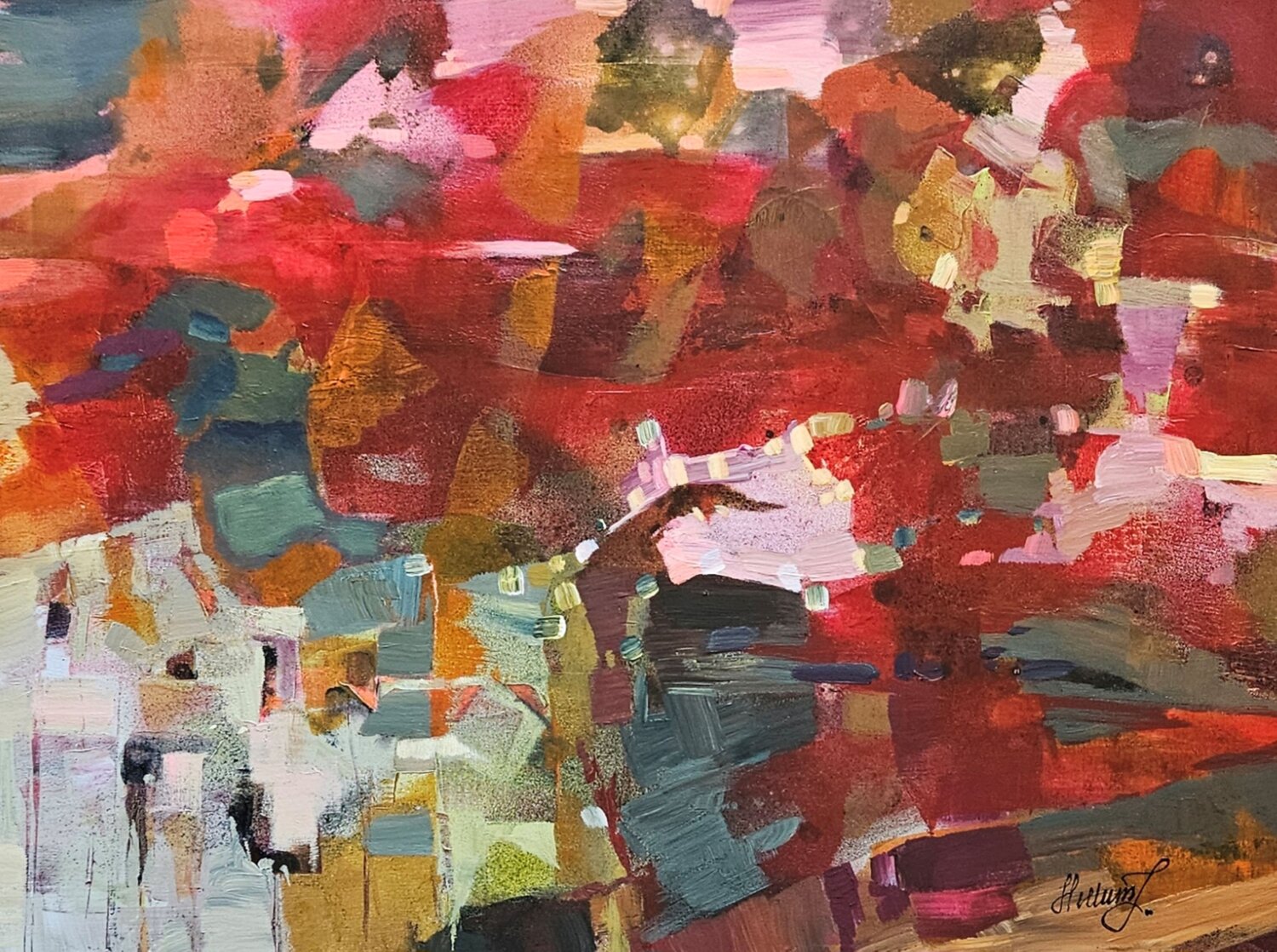 Vivid Impressions. Abstract Expressionist Painting Tatiana Hellum Original painting for sale