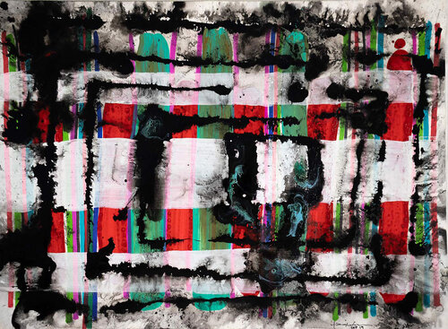 I am not a Flag I am just watching you di Pacorrosa Cuevas, Pittura in vendita su Singulart