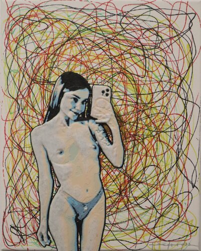 Teen Selfie EMMAKT25 de Pacorrosa Cuevas, Pintura a la venta en Singulart