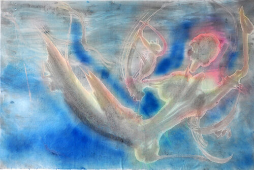 Ecstatic Flight I par jianru wang, Dessin en vente sur Singulart