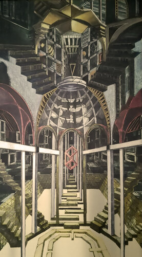 Atlantis van Stefania Pinsone, Schilderij te koop op Singulart