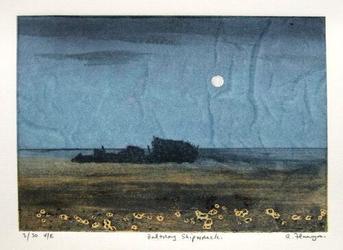 "Baltray Shipwreck" - Ireland Landscape von Aidan Flanagan, Druck kaufen auf Singulart