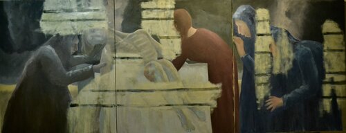 Entombment van Matt Cohen. website:mattcohenpaintings.com, Schilderij te koop op Singulart