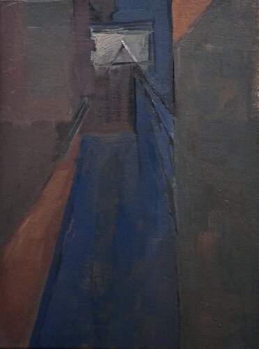 Window in a Small Dark Room II de Matt Cohen. website:mattcohenpaintings.com, Pintura a la venta en Singulart