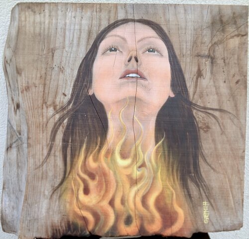 SACRED FIRE _ Hestia _ Mater Series n.9 de Giada Wood Caracristi, Pintura a la venta en Singulart