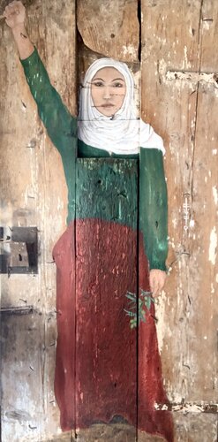 SUMUD_Coltivare la Resistenza de Giada Wood Caracristi, Pintura a la venta en Singulart