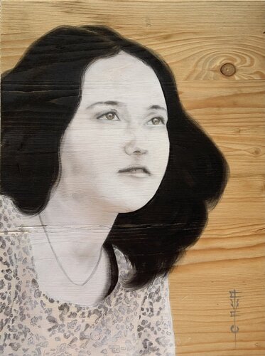 The Grandma Was A Girl de Giada Wood Caracristi, Pintura a la venta en Singulart