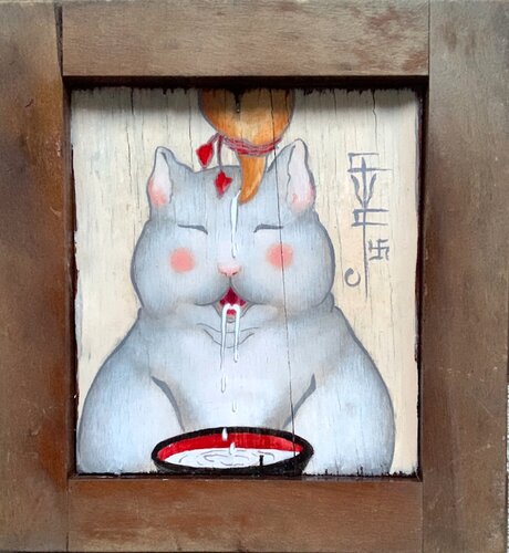 A Little Boozer de Giada Wood Caracristi, Pintura a la venta en Singulart