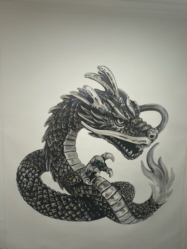"Année du DRAGON" par Dan Liefooghe, Peinture en vente sur Singulart
