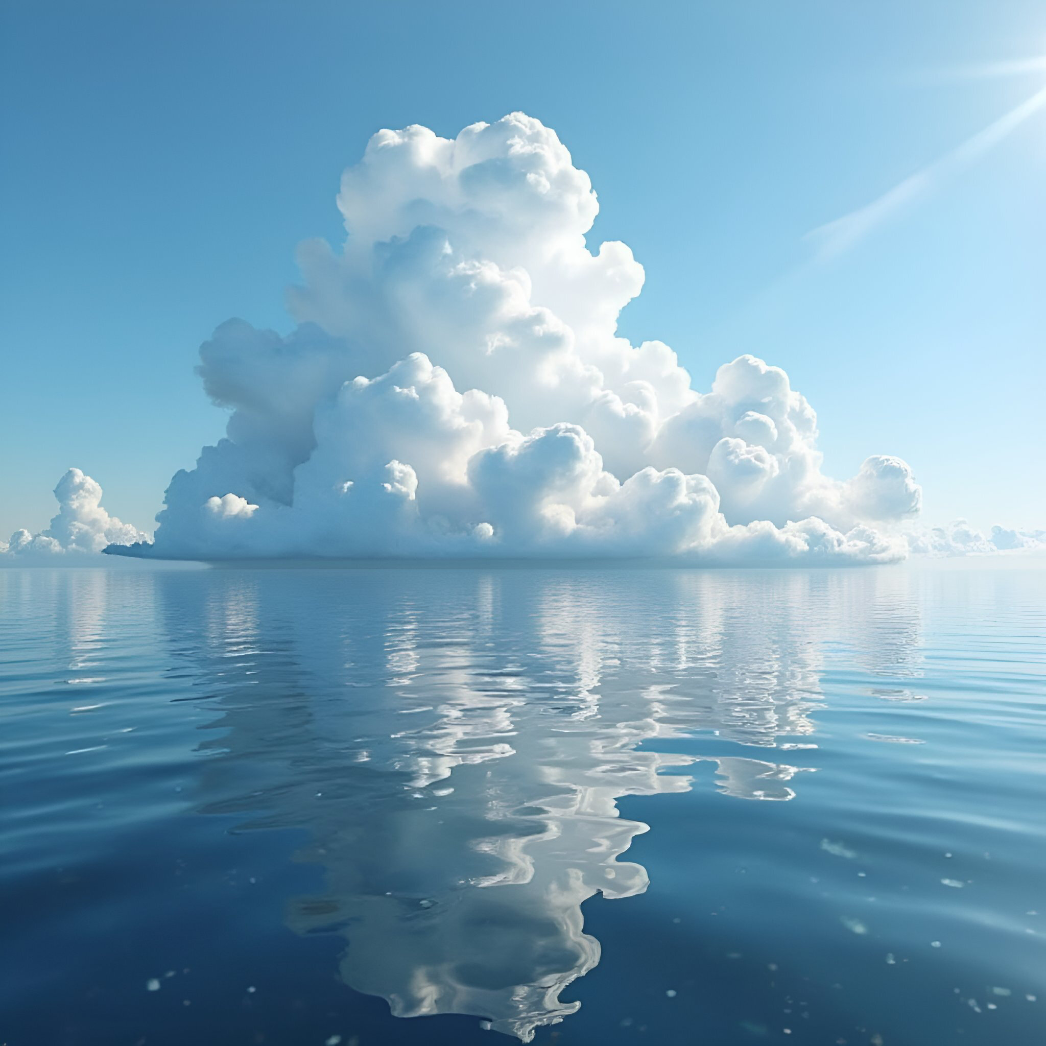 白と青の夢の風景