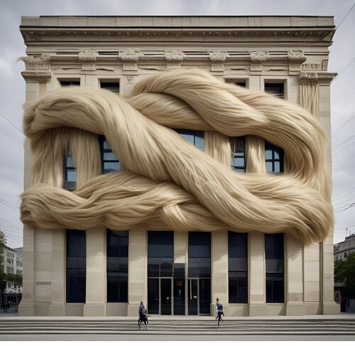De la serie Pelo sobre edificio von Berta Jayo, Fotografie kaufen auf Singulart