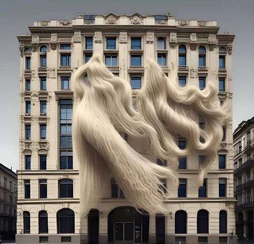 De la serie Pelo sobre edificio von Berta Jayo, Fotografie kaufen auf Singulart